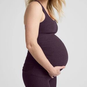 Beyond the Bump racerback maternity top, size small, magenta